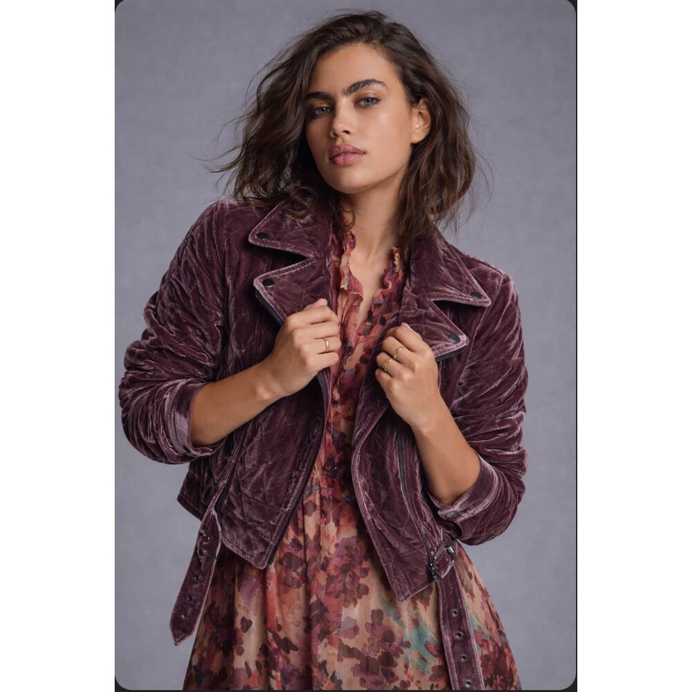 Velvet Moto Jacket